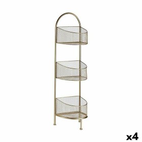 Étagère Gift Decor Doré Métal 21,2 x 97 x 28,5 cm (4 Unités)