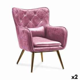Armchair Gift Decor Pink 68 x 92 x 70 cm (2 Units)