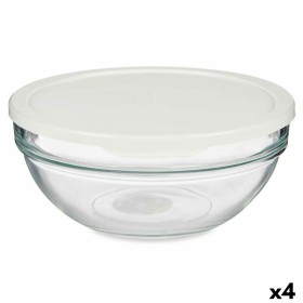 Panier-repas rond avec couvercle Pasabahce Chefs Blanc 1,135 L (4 Unités)