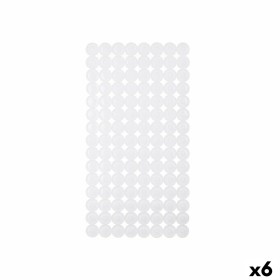 Tapis de Douche Antidérapant Berilo Blanc PVC 6 x 38 x 6 cm 68 x 36 x 1 cm 68 x 1 x 36 cm (6 Unités)