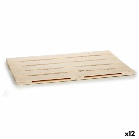 Plateau apéritif Gift Decor Marron Bois 40 x 2 x 60 cm (12 Unités)