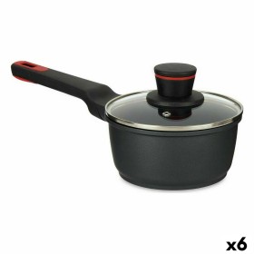 Saucepan with Lid Kinvara Black Metal Aluminium Bakelite Cast aluminium Ø 16 cm 17,1 x 14 x 35,2 cm (6 Units)