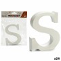 Letter Pincello S White Wood 2 x 16 x 14,5 cm (24 Units)
