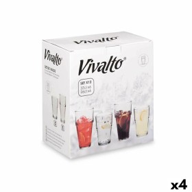 Set de Verres Vivalto Transparent verre 260 ml 370 ml (4 Unités)