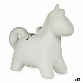 Tirelire à peindre Pincello Céramique Licorne 6,4 x 13 x 14 cm 14 x 13 x 6 cm 14 x 13 x 6,5 cm 13 x 12,7 x 6 cm (12 Unités)