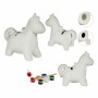 Paint Your Own Money Box Pincello Ceramic Unicorn 6,4 x 13 x 14 cm 14 x 13 x 6 cm 14 x 13 x 6,5 cm 13 x 12,7 x 6 cm (12 Units)