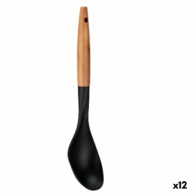 Ladle Kinvara Black Natural Wood Plastic 7 x 33,5 x 3,5 cm 7 x 33,5 cm 33,5 x 33,5 x 3,5 cm (12 Units)