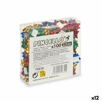 Boucles Pincello PVC 2,3 cm 12 x 12 x 4 cm Mat Multicouleur (12 Unités)