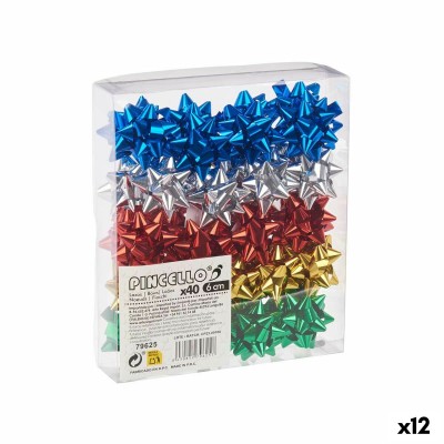 Boucles Pincello PVC 5 x 3,5 x 5 cm Brille Multicouleur (12 Unités)