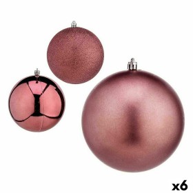 Set of Christmas balls Krist+ Pink Plastic Ø 12 cm (6 Units)
