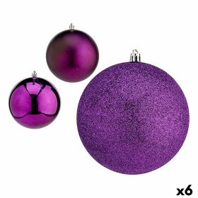 Set of Christmas balls Krist+ Purple Plastic Ø 12 cm (6 Units)