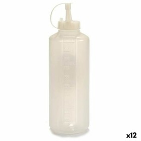 Pot à Sauces Kinvara Transparent Plastique 1 L 8 x 25 x 8 cm (12 Unités)