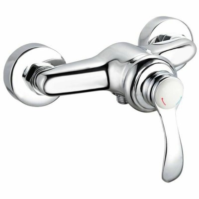 Mixer Tap Rousseau Byron Grey Chrome Metal Brass 15 cm Shower