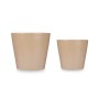 Set of pots Ibergarden Beige Clay Ø 22 cm Ø 28 cm 28 x 27 x 28 cm 2 Pieces