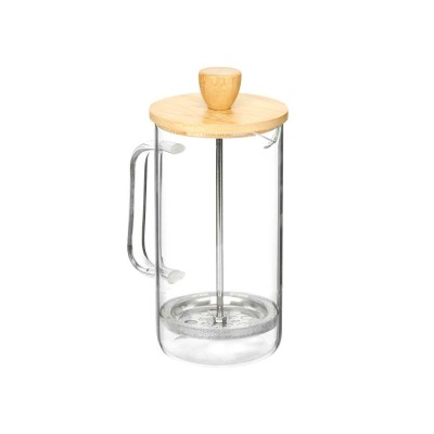 Théière Vivalto Naturel verre Bambou Verre Borosilicaté 600 ml