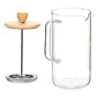 Teapot Vivalto Natural Glass Bamboo Borosilicate Glass 600 ml