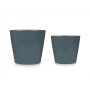 Set of pots Ibergarden Anthracite Clay Ø 22 cm Ø 28 cm 28 x 27 x 28 cm 2 Pieces