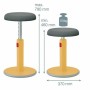 Ergonomic Stool Leitz Ergo Cosy Active Yellow Plastic