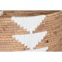 Set de basket DKD Home Decor Blanc Naturel Corde Herbier marin (3 Pièces)