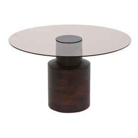 Table Basse DKD Home Decor Verre Bois de manguier 80 x 80 x 40 cm