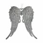 Christmas bauble Krist+ Silver Plastic Glitter Angel Wings 13 x 14,5 x 2,5 cm (24 Units)