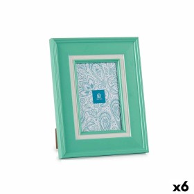 Photo frame Gift Decor Green Crystal Plastic (6 Units)