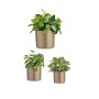 Set de pots Ibergarden Taupe Argile Cylindre Ø 14 cm Ø 22 cm Ø 17 cm 22 x 19 x 22 cm 3 Pièces