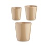 Set of pots Ibergarden Beige Clay Cónica Ø 14 cm Ø 22 cm Ø 17 cm 22 x 21 x 22 cm 3 Pieces