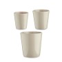 Set de pots Ibergarden Gris Argile Cónica Ø 14 cm Ø 22 cm Ø 17 cm 22,5 x 21 x 22,5 cm 3 Pièces