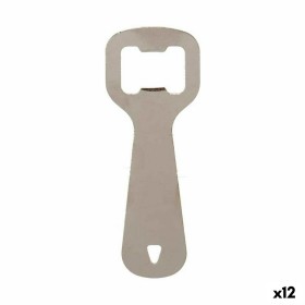 Ouvre-bouteille Kinvara Argenté Argent Acier inoxydable 11 x 4 x 0,5 cm 11 x 18,5 x 0,05 cm (12 Unités)