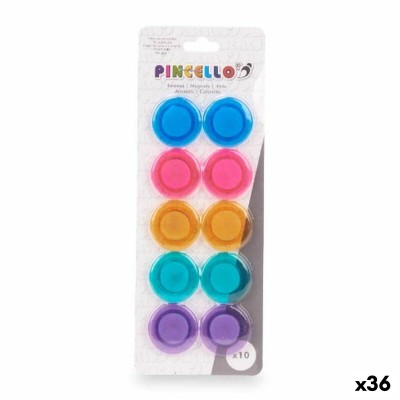 Aimants Pincello Moyen Multicouleur (36 Unités)