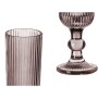Champagne glass Vivalto Grey Pink Glass 160 ml Stripes (6 Units)
