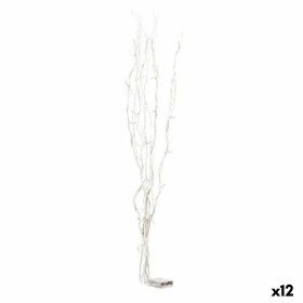 Bouquets Gift Decor Blanc Bois 20 x 90 x 6 cm Lumière LED (12 Unités)