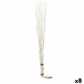 Bouquets Gift Decor Blanc Bois 10 x 120 x 10 cm Lumière LED (8 Unités)