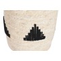 Set of Baskets Home ESPRIT Black Grey Natural Seagrass Boho 33 x 33 x 40 cm 3 Pieces (2 Units)
