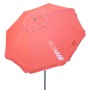 Parapluie Aktive Corail Ø 200 cm 200 x 200 x 200 cm 200 x 198 x 200 cm UV50 (6 Unités)