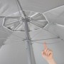 Parapluie Aktive Corail Ø 200 cm 200 x 200 x 200 cm 200 x 198 x 200 cm UV50 (6 Unités)