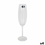 Coupe de champagne Bohemia Crystal Clara 220 ml Champagne 6 Pièces (4 Unités)