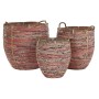 Set de basket DKD Home Decor Pêche Naturel (3 Pièces)