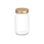 Jar Vivalto Transparent Golden 500 ml (8 Units)