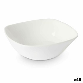Bol pour Apéritifs Vivalto Blanc Verre opalin Carré 11 x 4 x 11 cm (48 Unités)