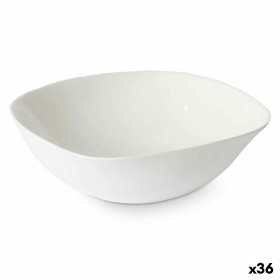 Bol Vivalto Blanc Verre opalin Carré 17,5 x 6 x 17,5 cm (36 Unités)