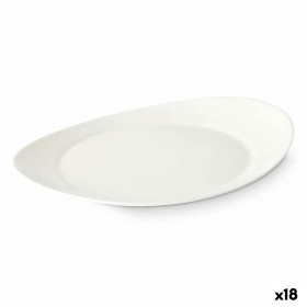 Assiette plate Vivalto Blanc Verre opalin 30,5 x 3 x 26 cm (18 Unités)
