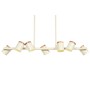 Ceiling Light Home ESPRIT White Wood Metal 104 X 18 X 164 CM