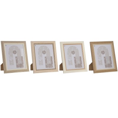 Cadre photo Home ESPRIT Verre Bois MDF Scandinave 23 x 2,8 x 28 cm (4 Unités)