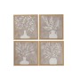 Canvas Home ESPRIT Canvas MDF Wood 30 x 2 x 30 cm