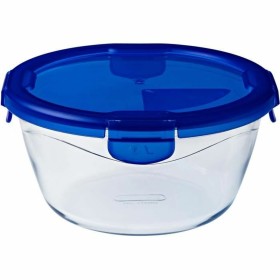 Récipient de Conservation des Aliments Pyrex Bleu Transparent Ronde 1,6 L (6 Pièces)