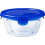 Set of Stackable Hermetically-sealed Kitchen Containers Pyrex Blue 0,7 L 3 Pieces