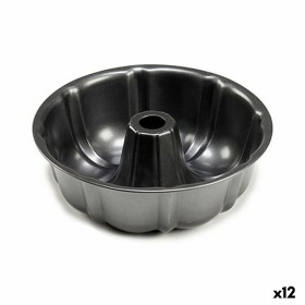 Cake Mould Kinvara Dark grey Metal Carbon steel 25,4 x 8 x 25,4 cm (12 Units)