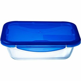 Récipient de Conservation des Aliments Pyrex Bleu Transparent Rectangulaire 800 ml